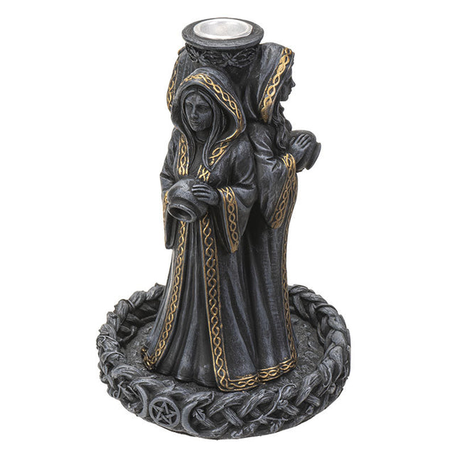 9.25" Mother, Maiden, Crone Backflow Incense Burner - Magick Magick.com