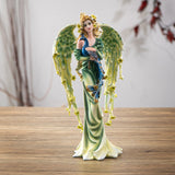 9.25" Peacock Fairy Statue - Magick Magick.com