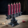 9.25" Triple Moon 5-Candle Holder - Magick Magick.com