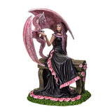 9.4" Anne Stokes Dragon Statue - Elegant Pink - Magick Magick.com