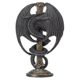 9.5" Dark Dragon Candle or Cone Incense Holder - Magick Magick.com