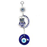 9.5" Evil Eye Talisman - Owl Crescent Moon with Evil Eye - Magick Magick.com