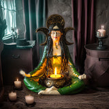 9.65" Meditating Witch Votive Candle Holder - Magick Magick.com