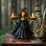 9.65" Witch Double Votive Candle Holder - Magick Magick.com