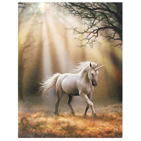 9.8" Anne Stokes Canvas Print - Glimpse Unicorn - Magick Magick.com