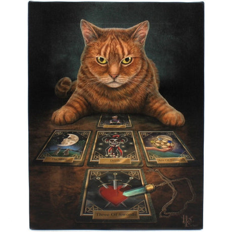 9.8" Lisa Parker Canvas Print - The Reader Cat - Magick Magick.com
