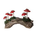 9.8" Mushrooms on a Stump Statue - Magick Magick.com