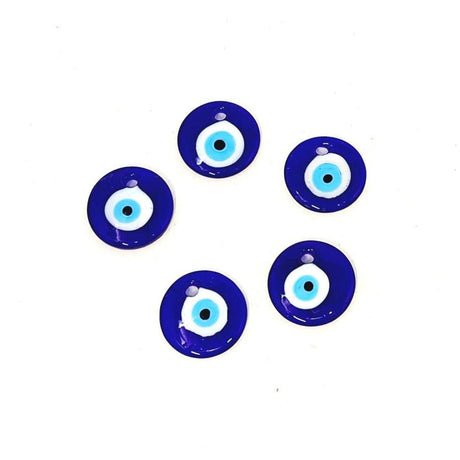 All Seeing Evil Eye Glass Charm with Hole (2 cm) - Magick Magick.com