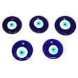 All Seeing Evil Eye Glass Charm with Hole (5 cm) - Magick Magick.com