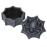 Arachnid Spider Skull Display Trinket Box - Magick Magick.com