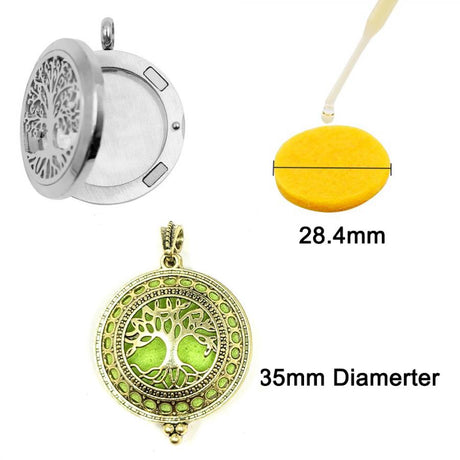 Aromatherapy Diffuser Necklace / Locket - Tree of Life - Magick Magick.com