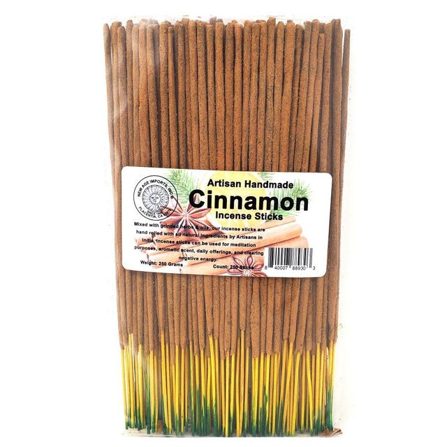 Artisan Handmade Incense Sticks - Cinnamon (250 Pack) - Magick Magick.com