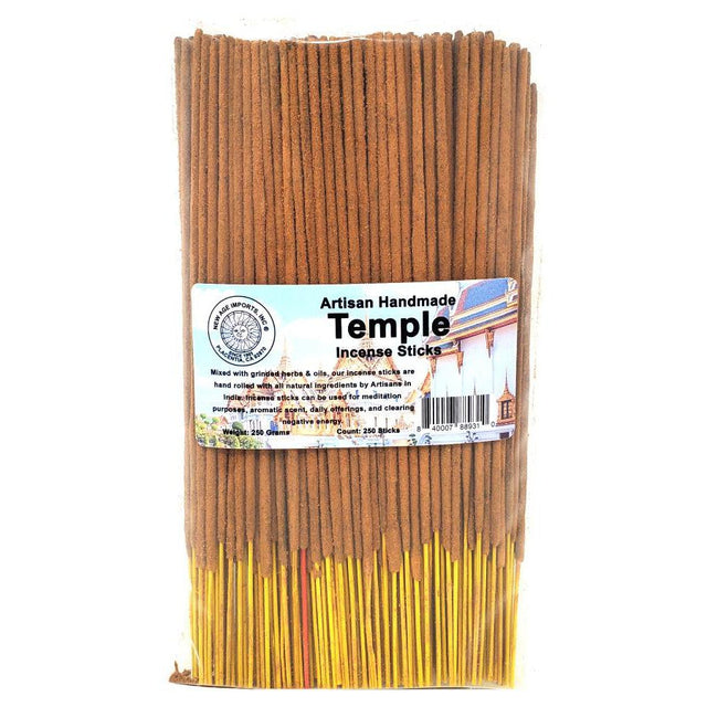 Artisan Handmade Incense Sticks - Temple (250 Pack) - Magick Magick.com