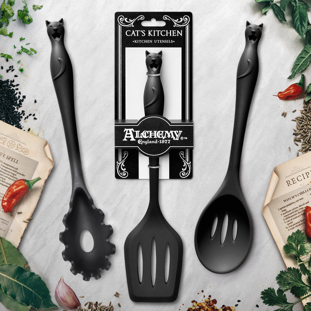 Black Cat Kitchen Utensils (6 Piece Set) - Magick Magick.com