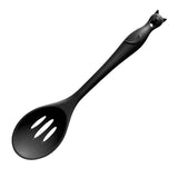 Black Cat Kitchen Utensils - Slotted Spoon - Magick Magick.com