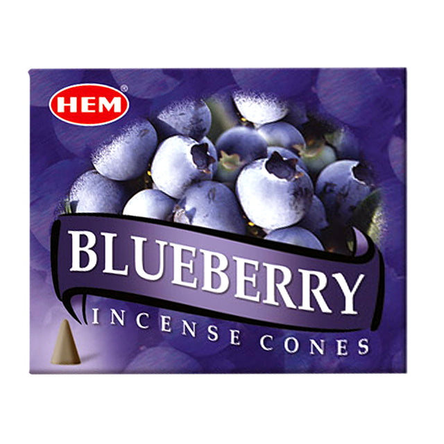 Blueberry HEM Cone Incense (10 Cones) - Magick Magick.com