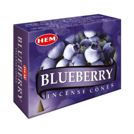 Blueberry HEM Cone Incense (10 Cones) - Magick Magick.com