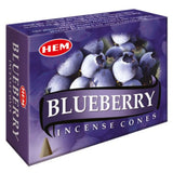 Blueberry HEM Cone Incense (10 Cones) - Magick Magick.com