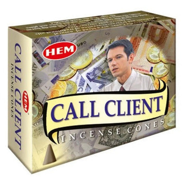 Call Clients HEM Cone Incense (10 Cones) - Magick Magick.com