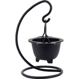 Cast Iron Hanging Cauldron with Stand - Magick Magick.com