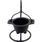 Cast Iron Hanging Cauldron with Stand - Magick Magick.com