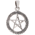 Celtic Band Pentacle Sterling Silver Pendant - Magick Magick.com