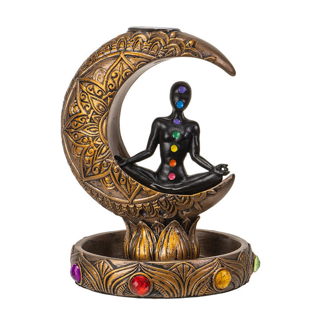 Chakra Moon Backflow Incense Burner - Magick Magick.com