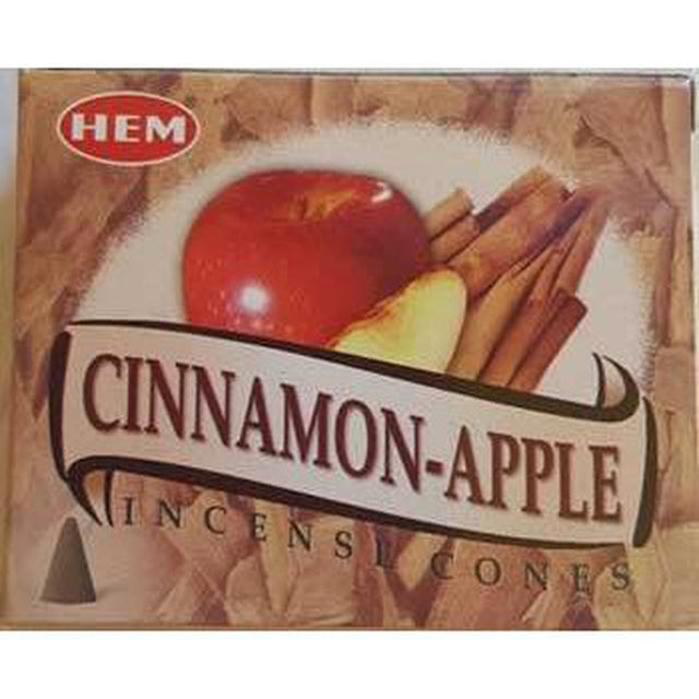 Cinnamon Apple HEM Cone Incense (10 Cones) - Magick Magick.com