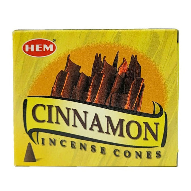 Cinnamon HEM Cone Incense (10 Cones) - Magick Magick.com