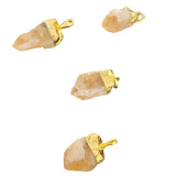 Citrine Electroplated Gemstone Pendant - Magick Magick.com