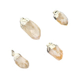 Citrine Silver Electroplated Gemstone Pendant - Magick Magick.com