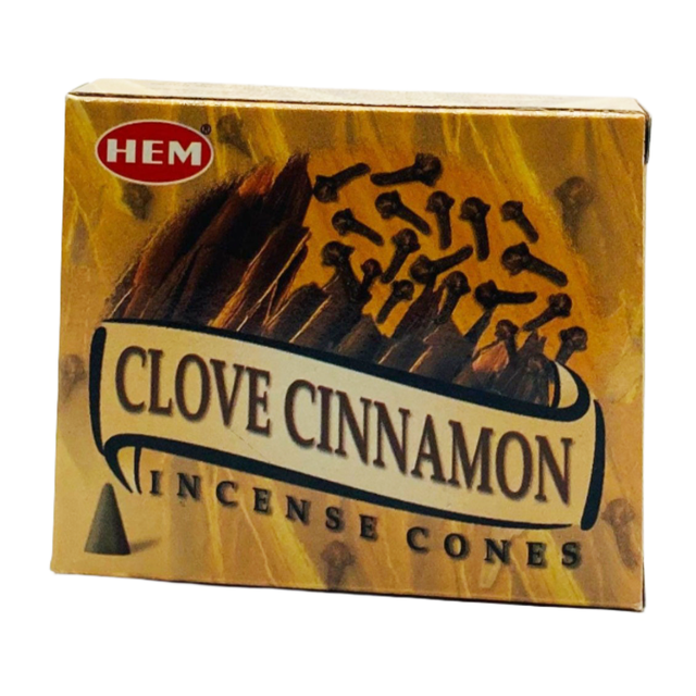 Clove Cinnamon HEM Cone Incense (10 Cones) - Magick Magick.com