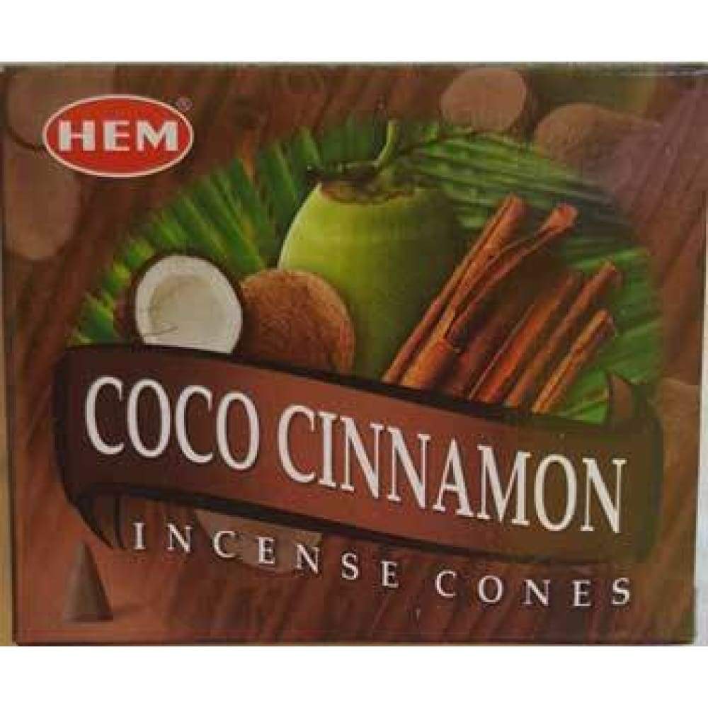 Coconut Cinnamon HEM Cone Incense (10 Cones) - Magick Magick.com