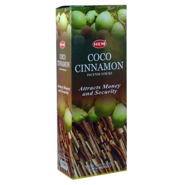 Coconut Cinnamon HEM Incense Stick 20 Pack - Magick Magick.com