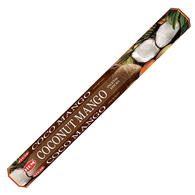 Coconut Mango HEM Incense Stick 20 Pack - Magick Magick.com