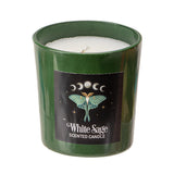 Dark Forest Luna Moth White Sage Candle - Magick Magick.com