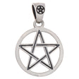 Double Line Pentacle Sterling Silver Pendant - Magick Magick.com