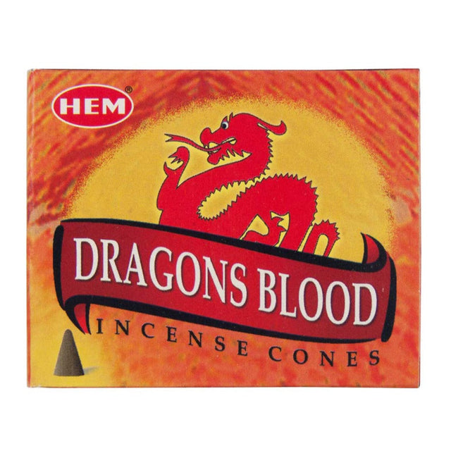 Dragon's Blood HEM Cone Incense (10 Cones) - Magick Magick.com