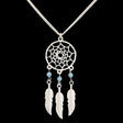 Dream Catcher Silver Metal Necklace - Magick Magick.com