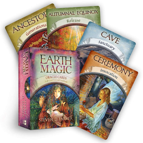 Earth Magic Oracle Cards by Steven D. Farmer - Magick Magick.com