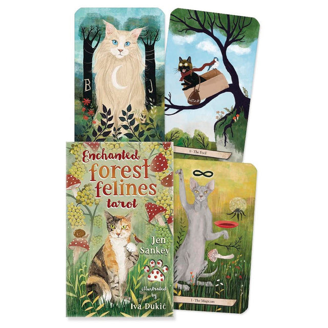 Enchanted Forest Felines Tarot by Jen Sankey, Iva Dukic - Magick Magick.com