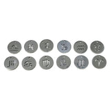 Flat Round Horoscope Sign Charms (Set of 12) - Magick Magick.com