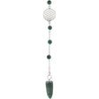 Gemstone Pendulum Flower of Life - Green Aventurine - Magick Magick.com