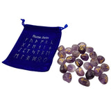 Gemstone Rune Set - Amethyst - Magick Magick.com