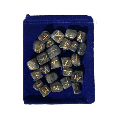 Gemstone Rune Set - Labradorite - Magick Magick.com