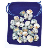 Gemstone Rune Set - Tree Agate - Magick Magick.com