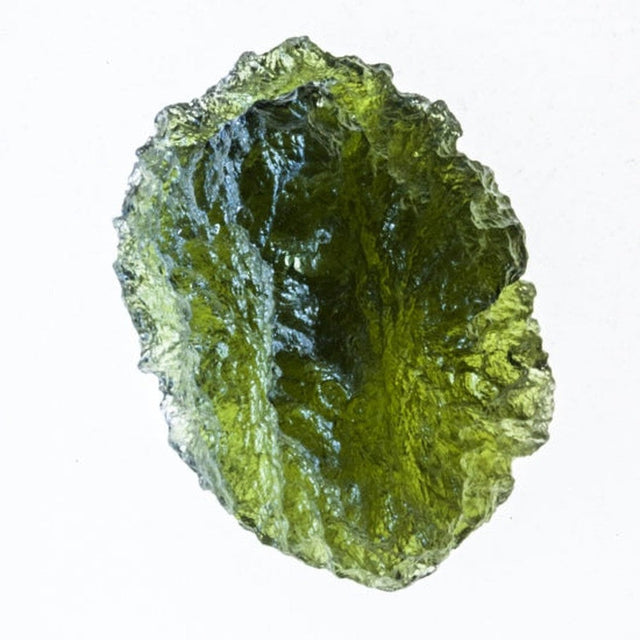 Genuine Moldavite Rough Gemstone - 4.4 grams / 22 ct (23 x 17 x 9 mm) - Magick Magick.com