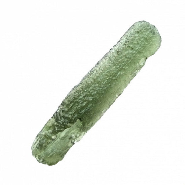 Genuine Moldavite Rough Gemstone - 4.8 grams / 24 ct (51 x 12 x 6 mm) - Magick Magick.com