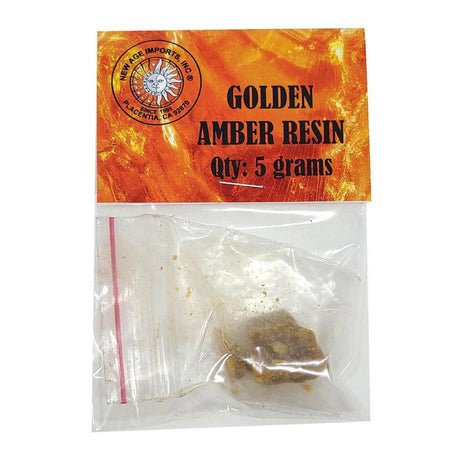 Golden Amber Resin 5 Grams - Magick Magick.com