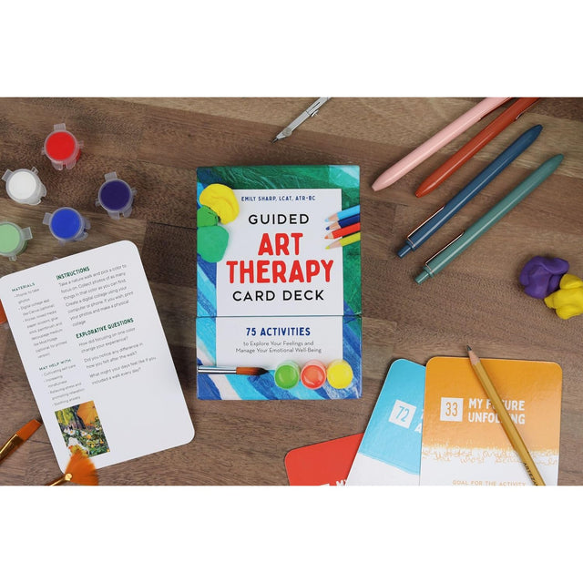 Guided Art Therapy Card Deck by Emily Sharp, LCAT, ATR-BC - Magick Magick.com